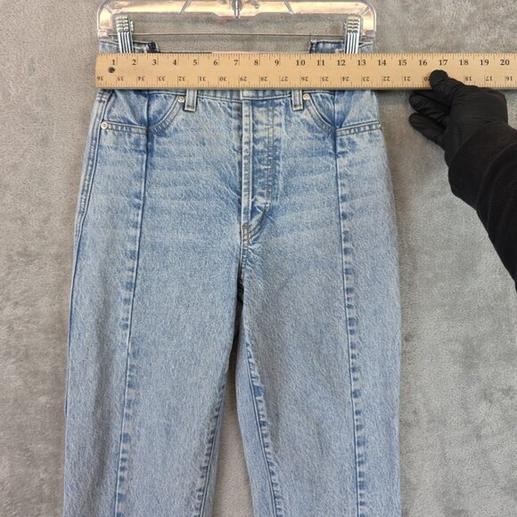 Revice Jeans Women's Size 27 Blue Gemini Fit High Rise Straight Leg Wedgie Crop - Picture 7 of 12